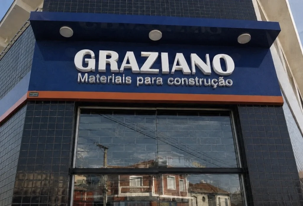 Shopfront fascia sign above retail store entrance — standard business identification signage